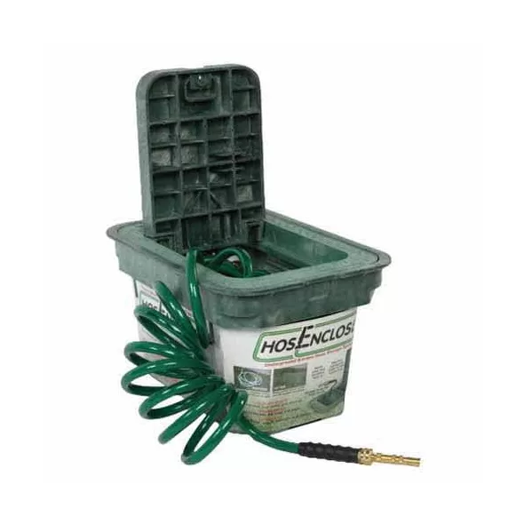Hose Enclosure Box, 10" x 17" Rectangular Green 1017