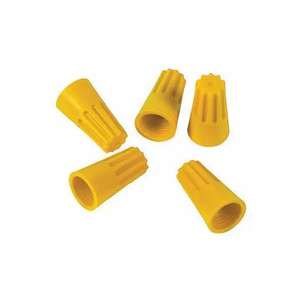 Wire Nut, 18-12 AWG Yellow 10/Unit 100/Box Size 72B