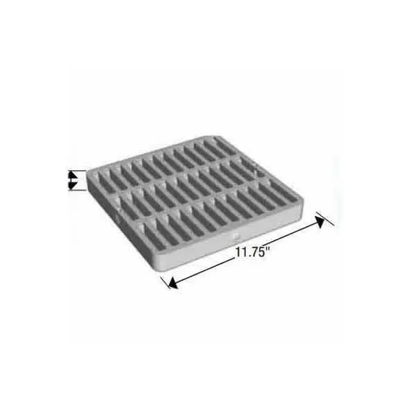 Drain Grate, 12" x 12" Square Green