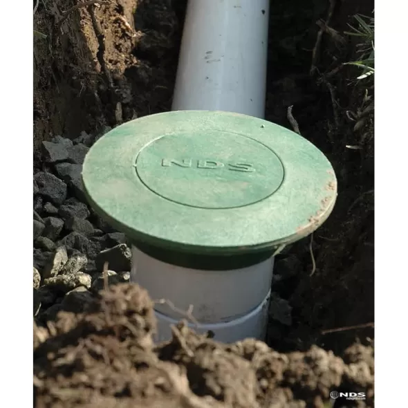 NDS Drip Emitter, 40 Gpm HDPE Green Pop-Up Drainage | 420