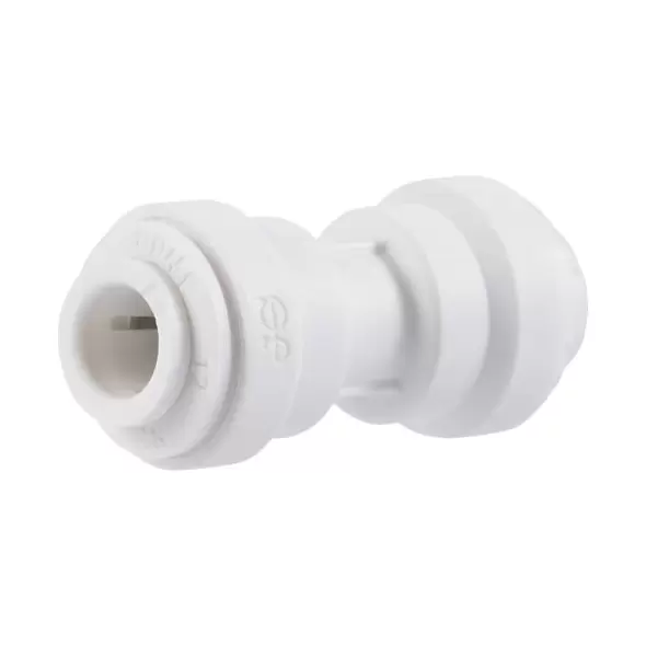 John Guest Union Straight - 1/4 in QC (10/pk)