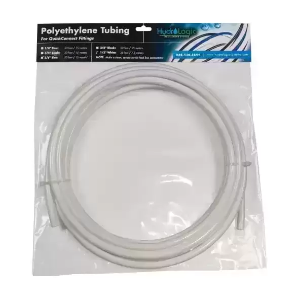 Hydro-Logic 1/2Inches OD tubing pack - 25 ft. - white (10/cs)