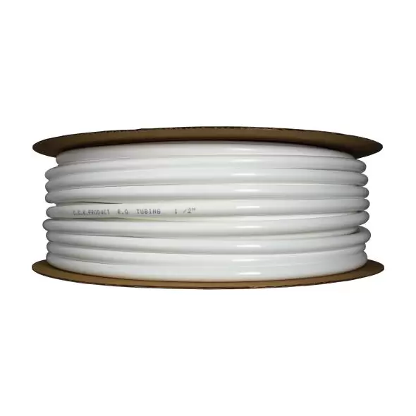 Hydro-Logic 1/2Inches OD tubing roll 165ft white (2/cs)