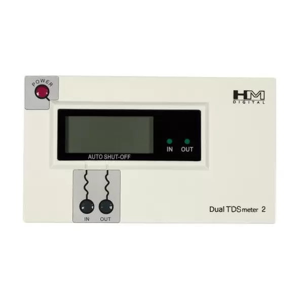 Hydro-Logic TDS Pro White in/out PPM monitor with 1/2Inches in & 3/8Inches out