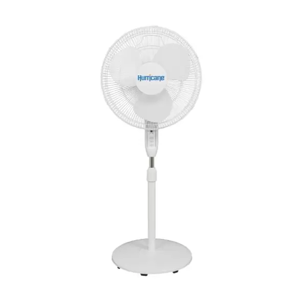 Hurricane Supreme Oscillating Stand Fan w/ Remote - 16 in - White