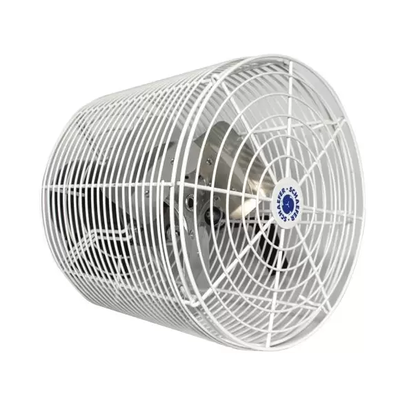 Schaefer Versa-Kool Circulation Fan 12 in w/ Tapered Guards, Cord & Mount - 1470 CFM