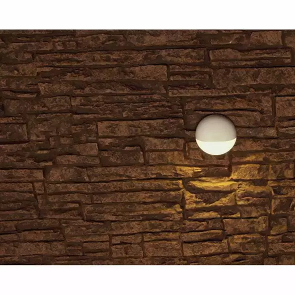 Wall Light, 2 W 2700K/3900K Integrated LED Powder Coated Bronze Metallic Die-Cast Aluminum/Brass Mollu Sque Series Zoning