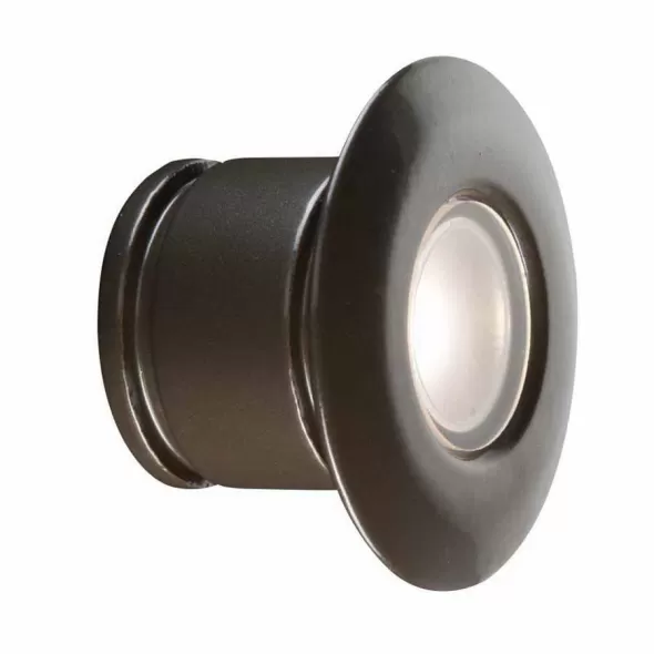 Wall Light, 2 W 2700K/4500K/5200K Integrated LED Powder Coated Bronze Metallic Die-Cast Brass Petit Oeil Series Round Zoning