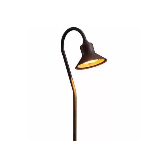 Path Light, Integrated LED Powder Coated Bronze Metallic Machined Brass Zoning/Color Changing
