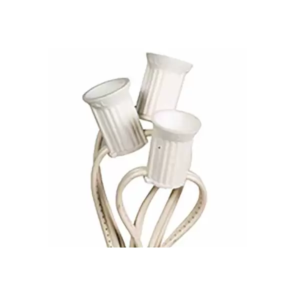 Socket Wire, 18 AWG 12" 1000' White C7 Outdoor Durable