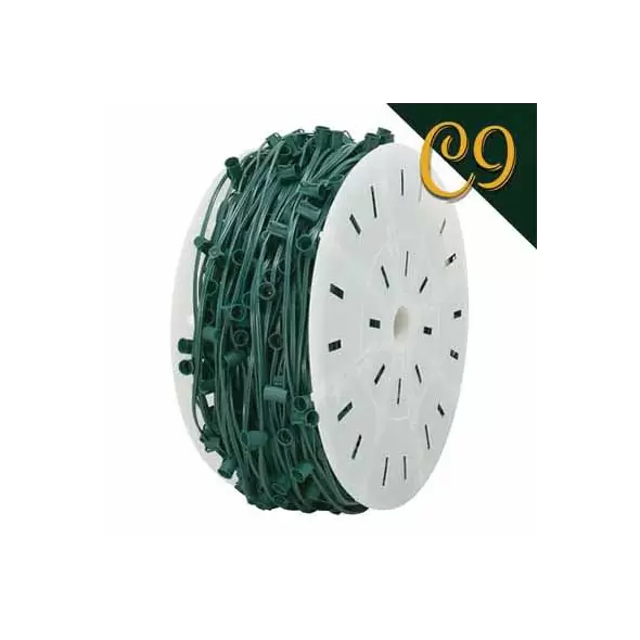 Socket Wire, 18 AWG 15" 1000' Green C9 Outdoor Durable | AC-C91000GC-15