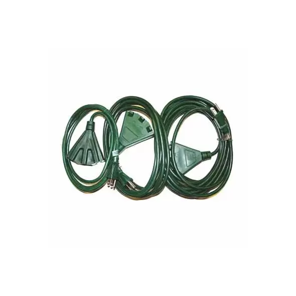 Extension Cord, 6' Green 3-Way | AC-EXT-6