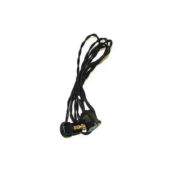 Jumper Cord, 12' Black with Fused Base Plug