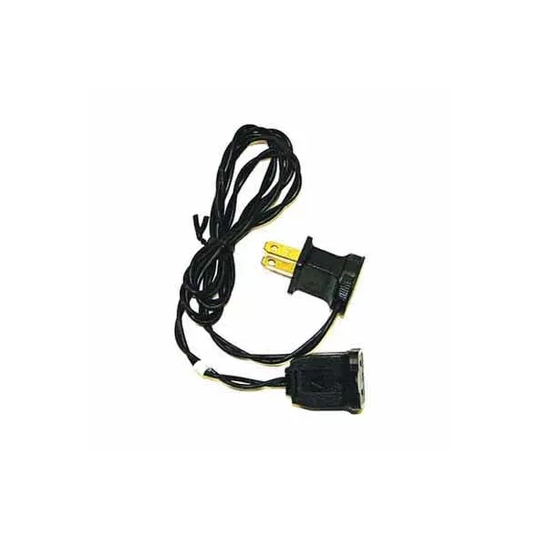 Jumper Cord, 3' Black with Fused Base Plug