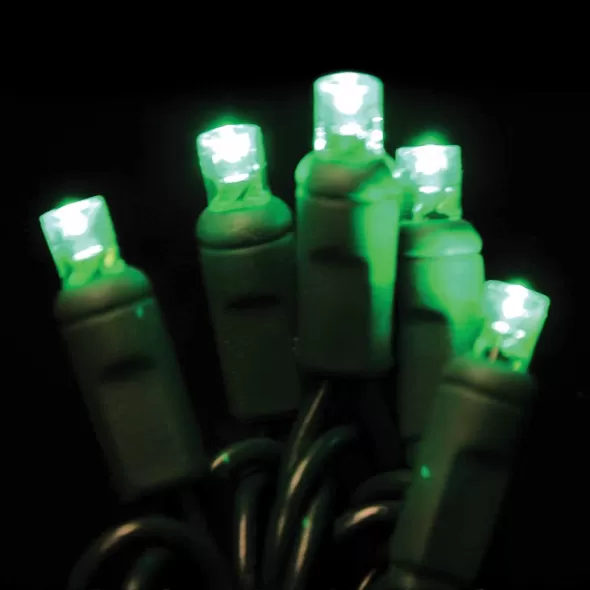 LED Light Set, 4.8 W per Set 23.5' 4" Spacing Green Commercial Grade
