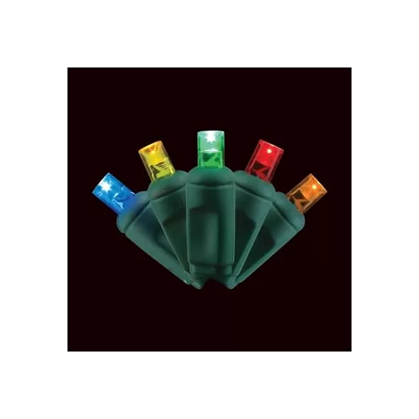 LED Balled Light Set, 26' Multi-Colored Commercial Grade | LED-5MMB-50-MU