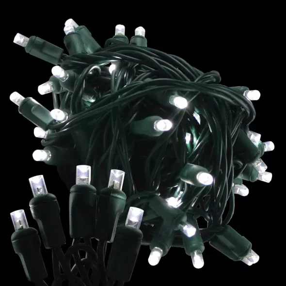 LED Balled Light Set, 26' Pure White Commercial Grade