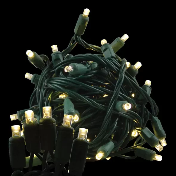 LED Balled Light Set, 26' Warm White Commercial Grade | LED-5MMB-50-WW