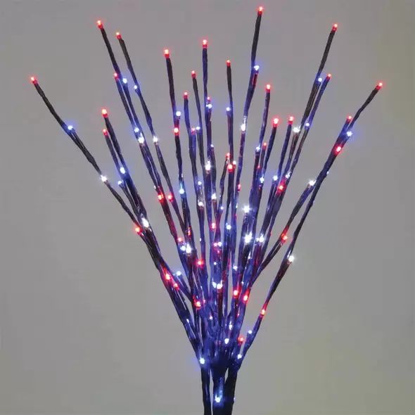 LED Light Burst, 36" Red Pure White Blue Patriotic Low Voltage