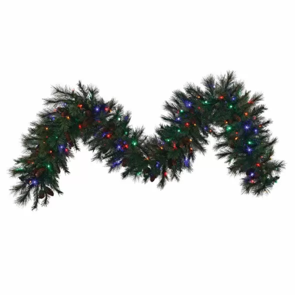 Garland, 5 mm LED 9" x 14" Mixed Noble Series Multi-Colored