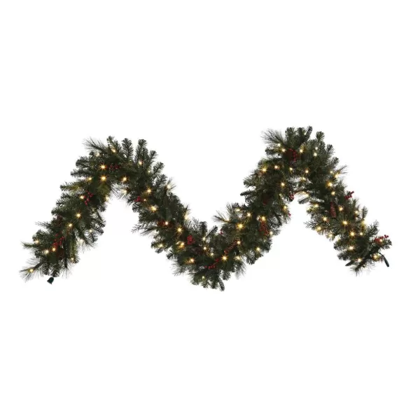Noel Garland, Warm White 5 mm LED 9" x 12"