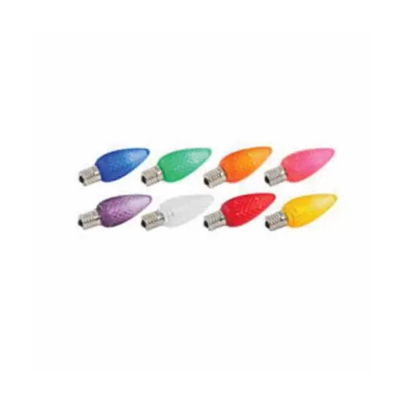 LED Bulb, Faceted 0.45 W E17 C9 LED Warm White Decorative Premium | C9-LED-WW