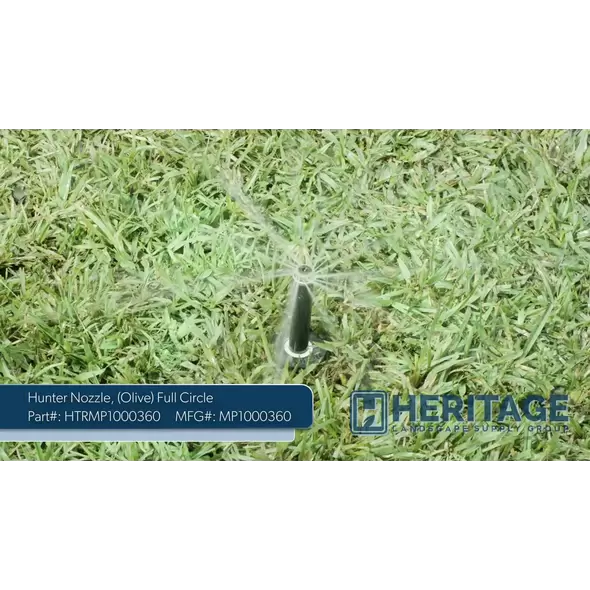 Hunter Nozzle, 8 - 15' 360° Full Circle 0.69 - 1.01 Gpm Olive | MP1000360