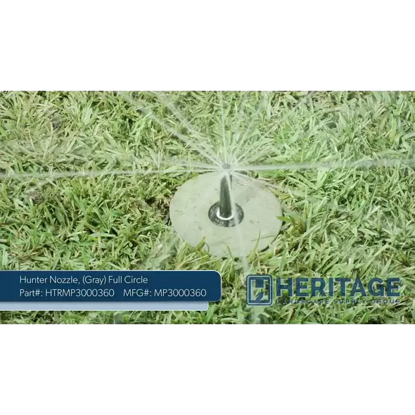 Hunter Nozzle, 22 - 30' 360° Full Circle FNPT 2.88 - 4.27 gpm Gray | MP3000360