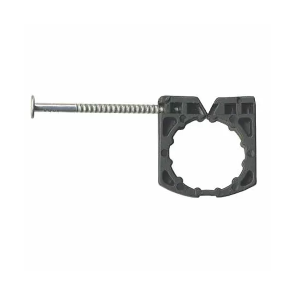 Full Clamp, 3/4" CTS Black Plastic F234 Series Single Nail with Preloaded Nail