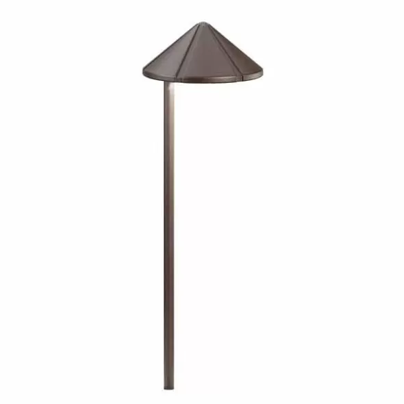 Path Light, 1.5 W Wedge S8 3156K LED Textured Architectural Bronze Aluminum 6" x 19.5"