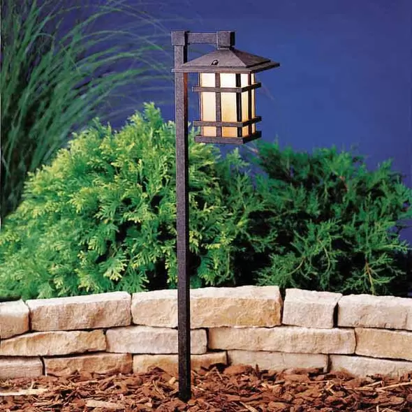 Path Light, 2.3 W Wedge T5 LED Aged Bronze Aluminum 35" Wire