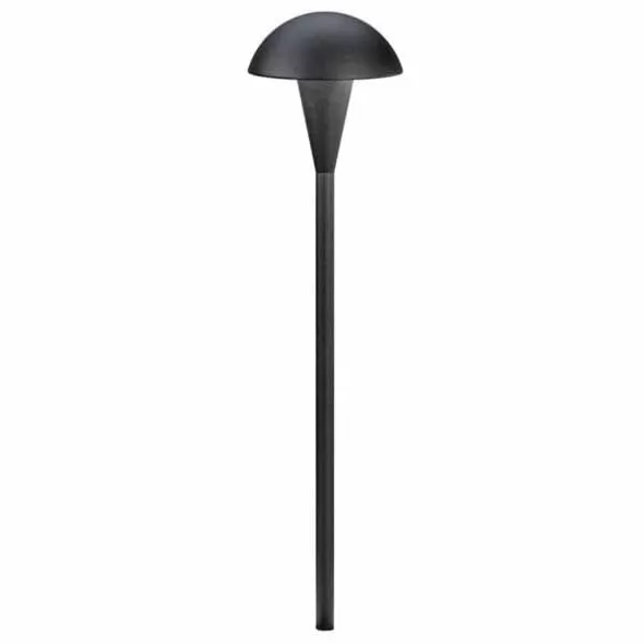 Path Light, 2.3 W Wedge S8 3156K LED Textured Black Aluminum 4.5" x 18.5"
