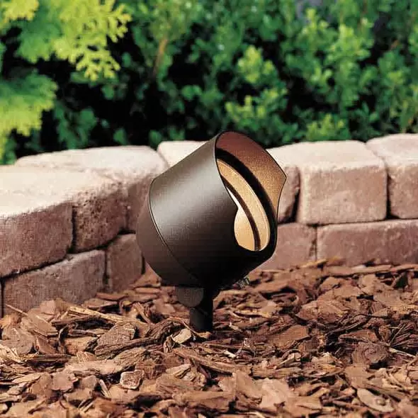 Accent Light, 7.2 W Bi-Pin MR-16 Incandescent Textured Architectural Bronze Aluminum 35" Wire