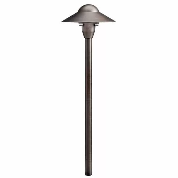 Path Light, 2.3 W Wedge T5 LED/Incandescent Centennial Brass