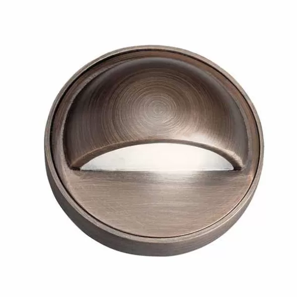 Deck Light, 1 W Wedge T5 Incandescent Centennial Brass