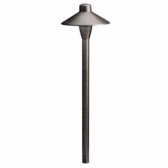 Path Light, 1 W Bi-Pin G4 T3 LED/Halogen Centennial Brass