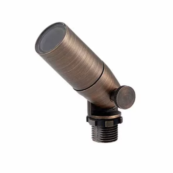 Accent Light, 2 W Bi-Pin MR8 Incandescent Centennial Brass