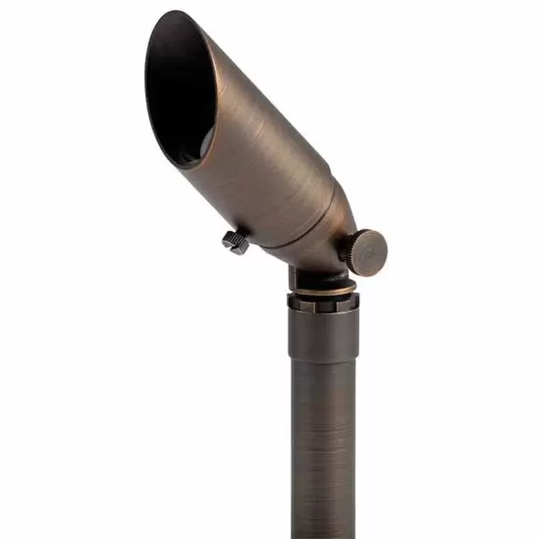 Accent Light, 2.5 W Bi-Pin MR11 Incandescent Centennial Brass Adjustable Cowl