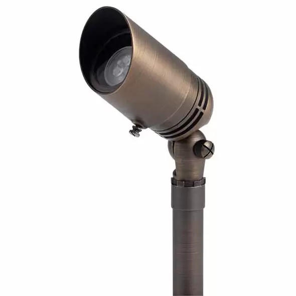 Accent Light, 4 W Bi-Pin MR-16 Incandescent Centennial Brass Fixed Socket Adjustable Cowl