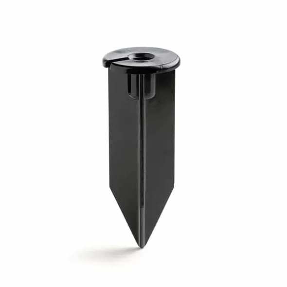 Support Stake, 8" Black ABS For 12 V Landscape Lights In-Ground Non-Corrosive