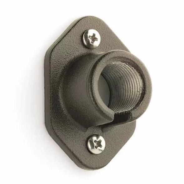 2- 1/2" x 1-1/2" Textured Architectural Bronze Aluminum For Low Voltage LED Landscape Fixtures Surface Mounting Bracket