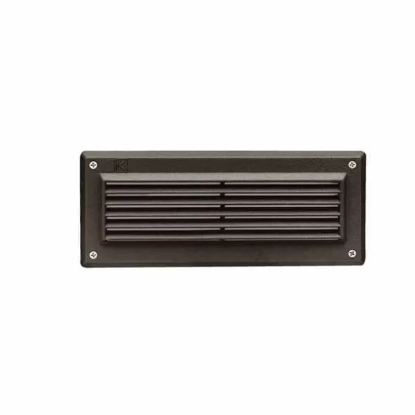 Brick Light, 1.72 W 3000K Integrated LED Textured Architectural Bronze Aluminum Louvered 86 Lumens