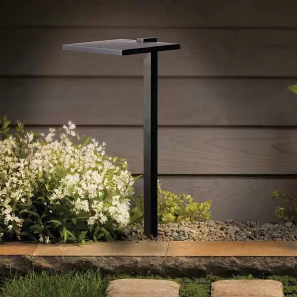 4 W 3000K Integrated LED Textured Black Aluminum Large Path Light | KIC15806BKT30R