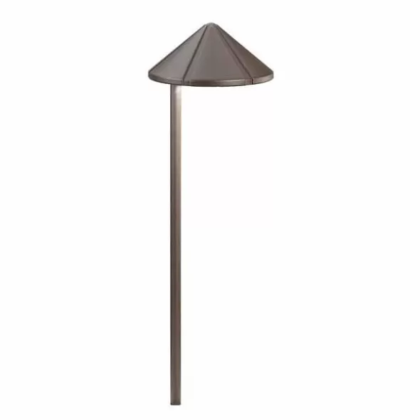 4.3 W 3000K Integrated LED Textured Architectural Bronze Aluminum Side Mount Path Light | KIC15815AZT30R