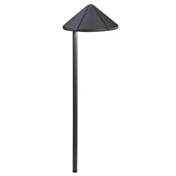 4.3 W 3000K Integrated LED Textured Black Aluminum Side Mount Path Light | KIC15815BKT30R