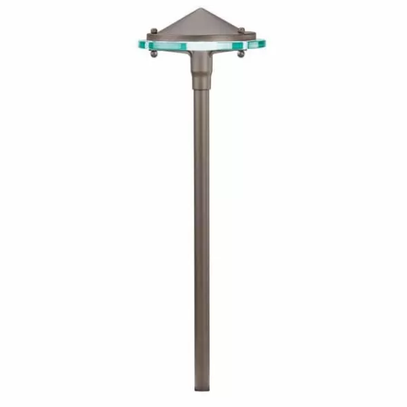 4.3 W 3000K Integrated LED Textured Architectural Bronze Aluminum 30" Wire Path Light | KIC15817AZT30R