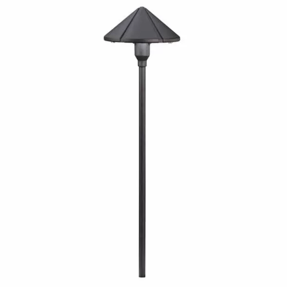 4.3 W 3000K Integrated LED Textured Black Aluminum Center Mount Path Light | KIC15826BKT30R
