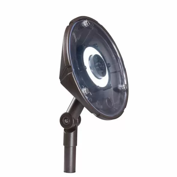 4.3 W 2700K Integrated LED Textured Architectural Bronze Aluminum Adjustable Conical Wall Wash Light | KIC15861AZT27R