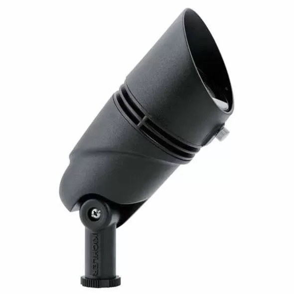 12 W 2700K Integrated LED Textured Black Aluminum Large Flood Light | KIC16019BKT27
