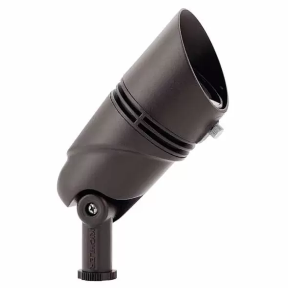 12 W 2700K Integrated LED Textured Architectural Bronze Aluminum 60 Degrees Wide Beam Flood Light | KIC16020AZT27